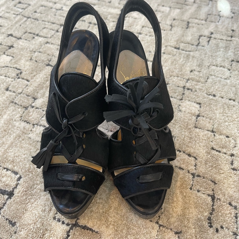 Christian Louboutin black heels